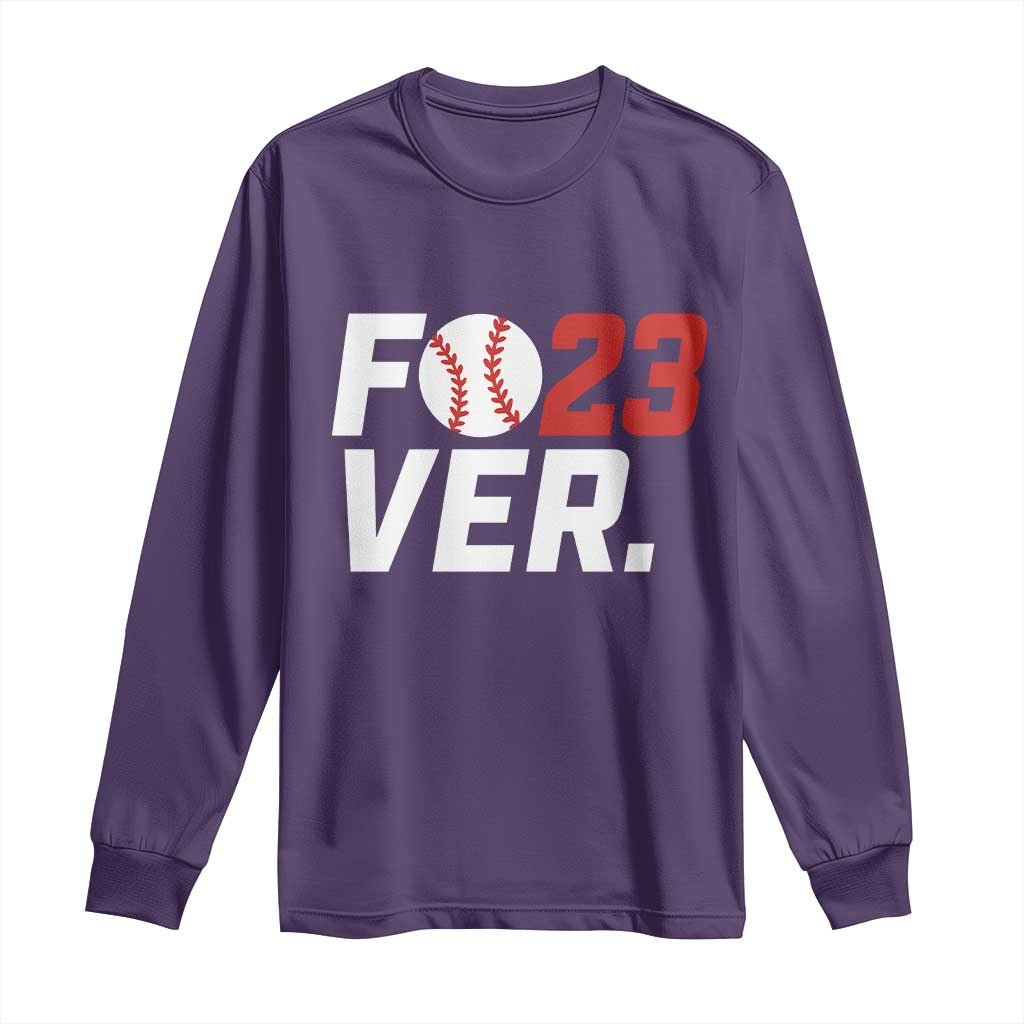 Classic Baseball Jersey Number 23 Long Sleeve Shirt Fo23ever #23 Ball Sports Fan - Print Your Wear