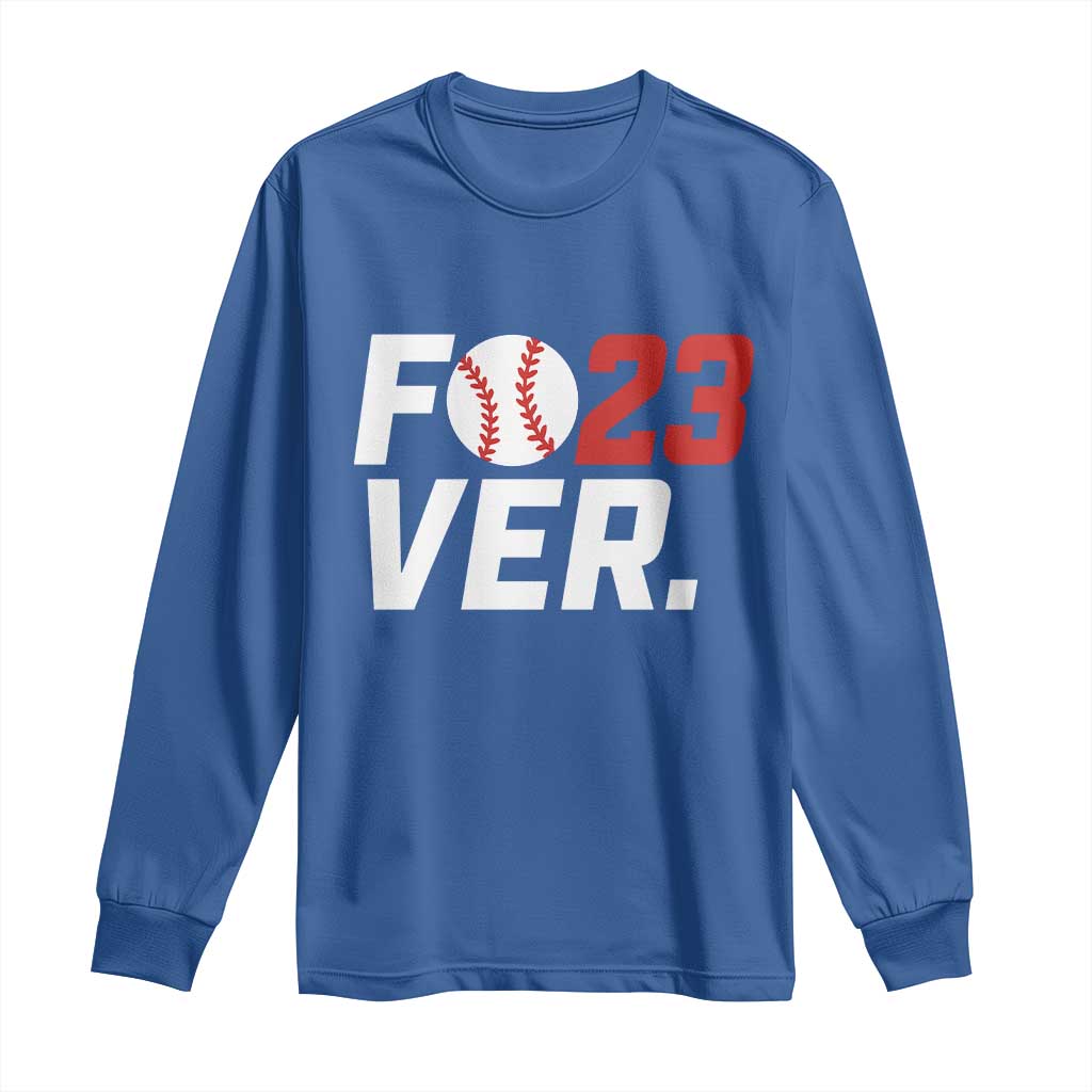 Classic Baseball Jersey Number 23 Long Sleeve Shirt Fo23ever #23 Ball Sports Fan - Print Your Wear