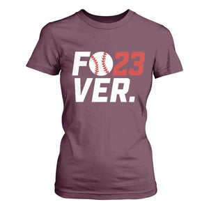 Classic Baseball Jersey Number 23 T Shirt For Women Fo23ever #23 Ball Sports Fan - Print Your Wear