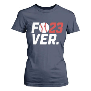 Classic Baseball Jersey Number 23 T Shirt For Women Fo23ever #23 Ball Sports Fan - Print Your Wear