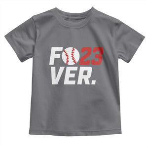 Classic Baseball Jersey Number 23 Toddler T Shirt Fo23ever #23 Ball Sports Fan - Print Your Wear