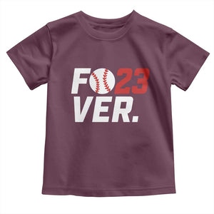 Classic Baseball Jersey Number 23 Toddler T Shirt Fo23ever #23 Ball Sports Fan - Print Your Wear