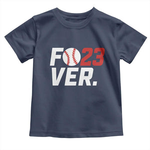 Classic Baseball Jersey Number 23 Toddler T Shirt Fo23ever #23 Ball Sports Fan - Print Your Wear