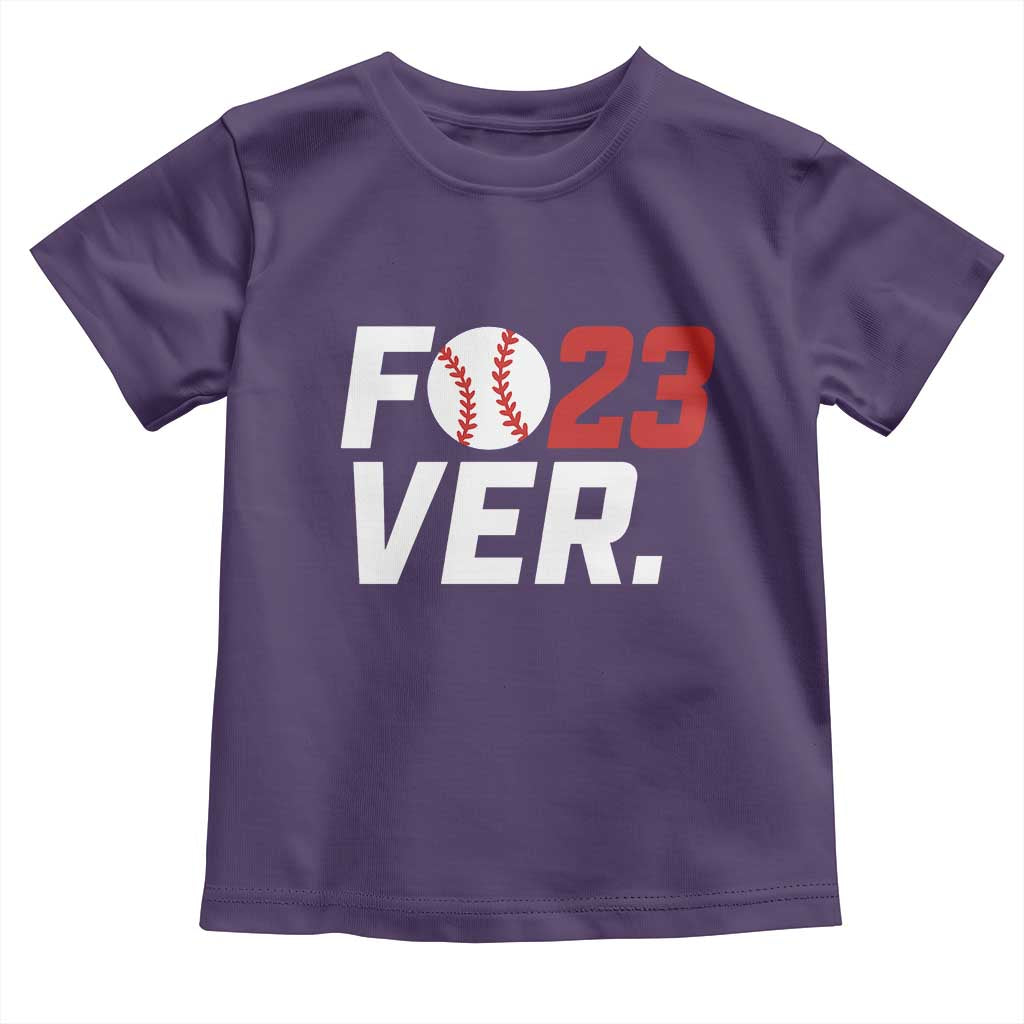 Classic Baseball Jersey Number 23 Toddler T Shirt Fo23ever #23 Ball Sports Fan - Print Your Wear