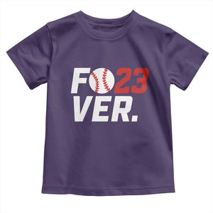 Classic Baseball Jersey Number 23 Toddler T Shirt Fo23ever #23 Ball Sports Fan - Print Your Wear