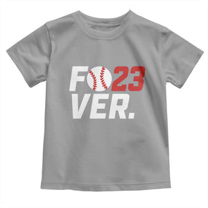 Classic Baseball Jersey Number 23 Toddler T Shirt Fo23ever #23 Ball Sports Fan - Print Your Wear
