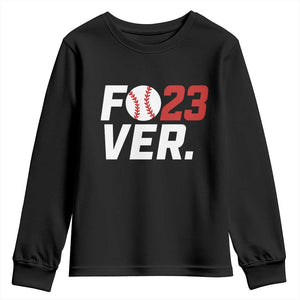 Classic Baseball Jersey Number 23 Youth Sweatshirt Fo23ever #23 Ball Sports Fan - Print Your Wear