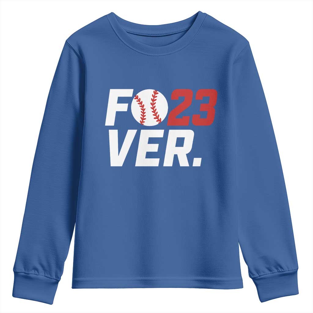 Classic Baseball Jersey Number 23 Youth Sweatshirt Fo23ever #23 Ball Sports Fan - Print Your Wear