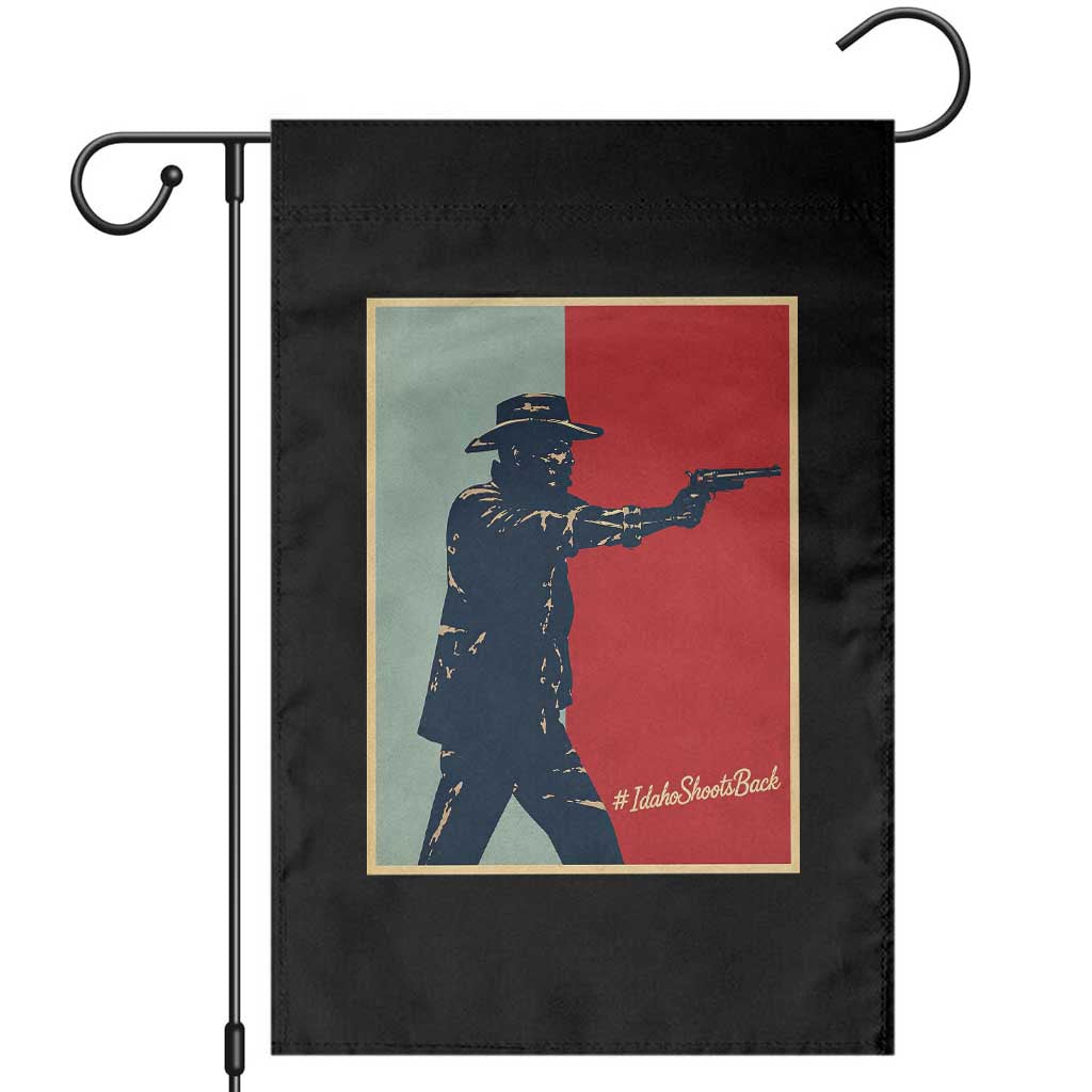 Idaho Shoots Back Vintage Pop Art Poster Style Graphic Garden Flag TS02 Black Print Your Wear