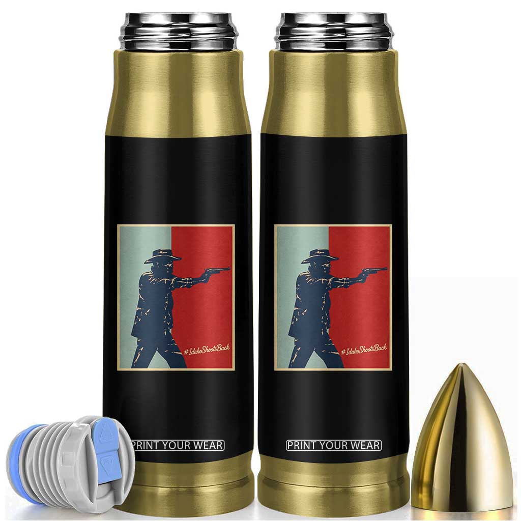 Idaho Shoots Back Vintage Pop Art Poster Style Graphic Bullet Tumbler TS02 Black Print Your Wear