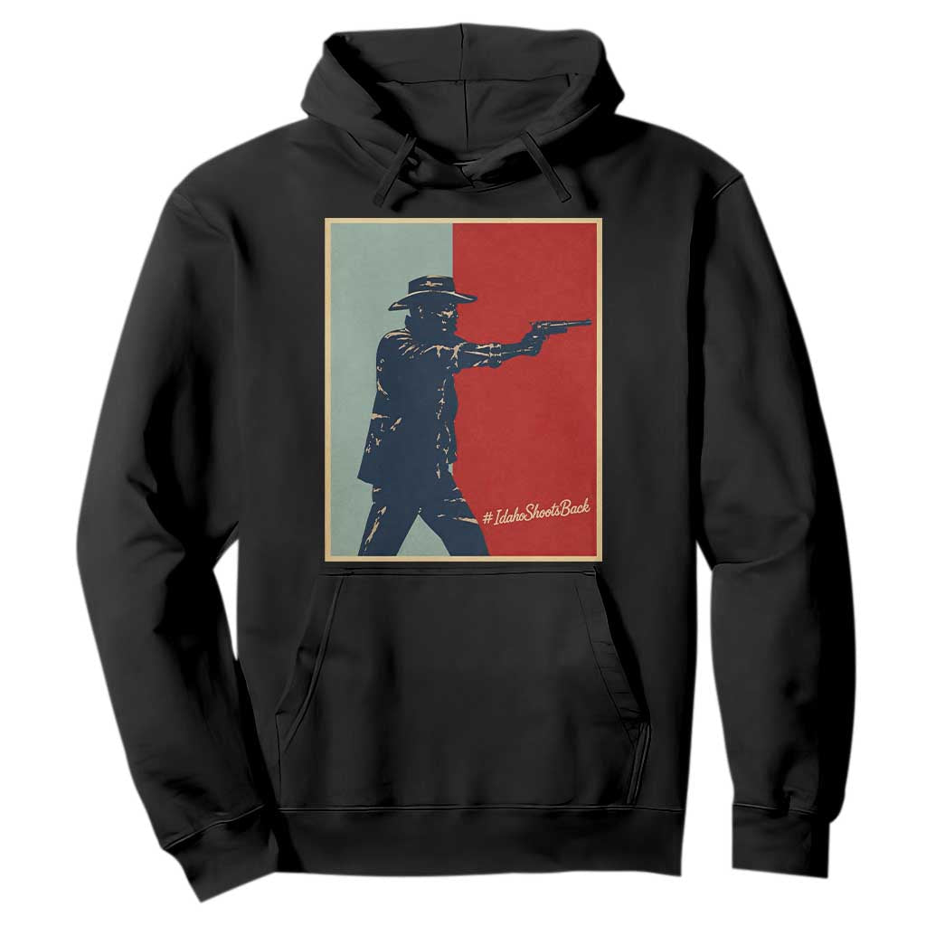 Idaho Shoots Back Vintage Pop Art Poster Style Graphic Hoodie TS02 Black Print Your Wear