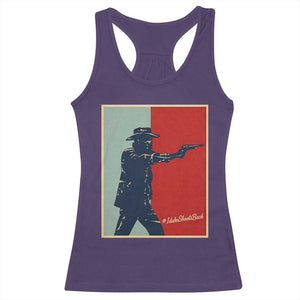 Idaho Shoots Back Vintage Pop Art Poster Style Graphic Racerback Tank Top