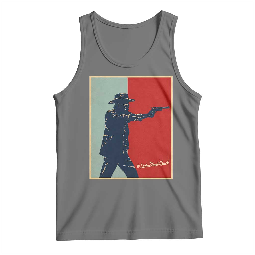 Idaho Shoots Back Vintage Pop Art Poster Style Graphic Tank Top