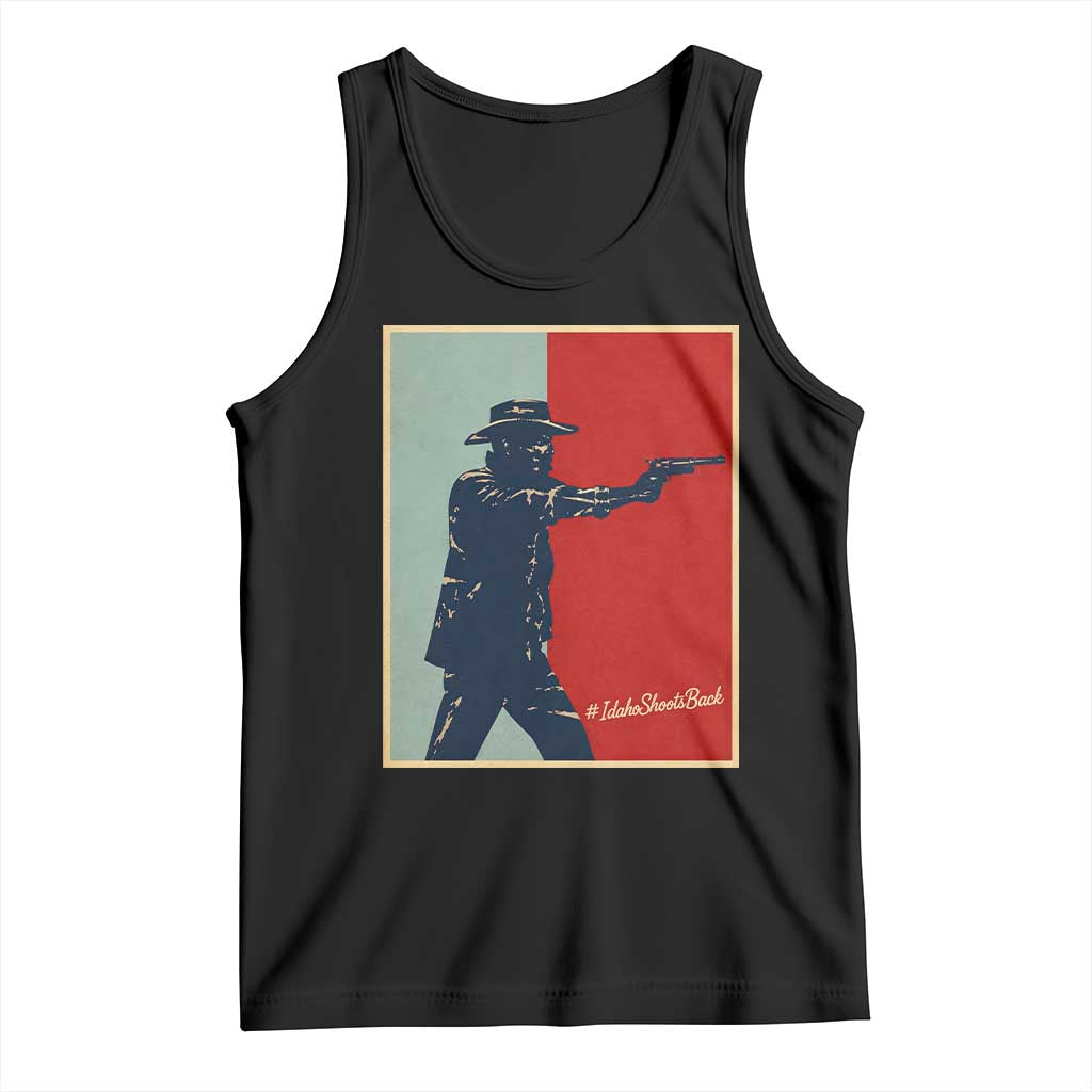 Idaho Shoots Back Vintage Pop Art Poster Style Graphic Tank Top