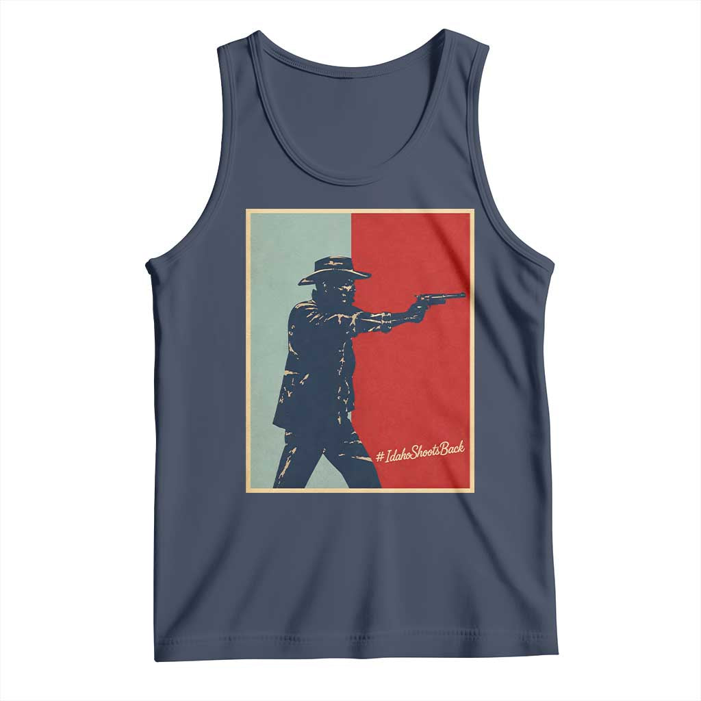 Idaho Shoots Back Vintage Pop Art Poster Style Graphic Tank Top