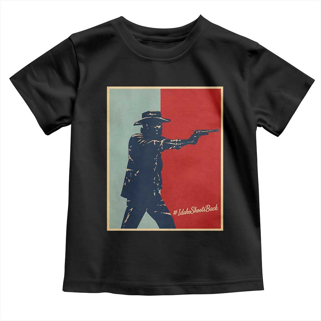 Idaho Shoots Back Vintage Pop Art Poster Style Graphic Toddler T Shirt TS02 Black Print Your Wear