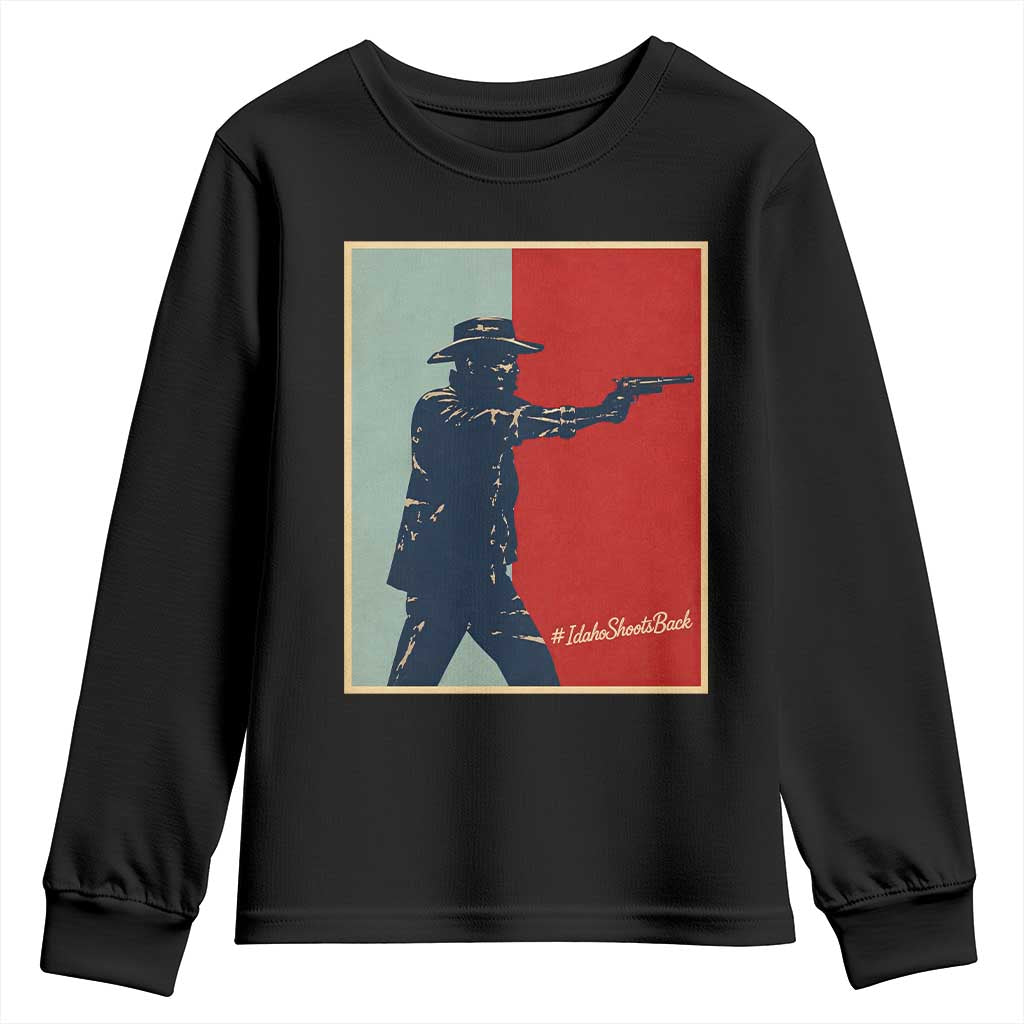 Idaho Shoots Back Vintage Pop Art Poster Style Graphic Youth Sweatshirt TS02 Black Print Your Wear