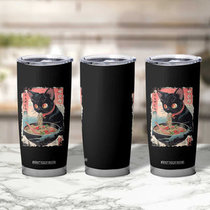 Japanese Inspo Ramen Cat Graphic Tumbler Cup Anime Manga Kawaii Otaku Urban Streetwear TS02 Print Your Wear