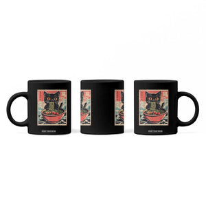 Cat Ramen Japanese Inspo Graphic Coffee Mug Funny Kawaii Cat Anime Gifts TS02 Print Your Wear