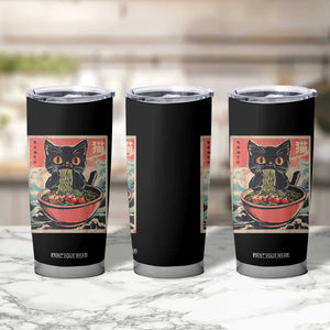 Cat Ramen Japanese Inspo Graphic Tumbler Cup Funny Kawaii Cat Anime Gifts TS02 Print Your Wear