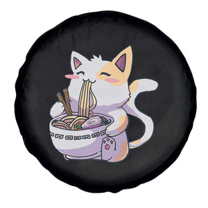 Ramen Cat Kawaii Spare Tire Cover Anime Japanese Neko Cute Graphic TS02 Print Your Wear