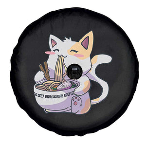 Ramen Cat Kawaii Spare Tire Cover Anime Japanese Neko Cute Graphic TS02 Print Your Wear