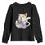 Ramen Cat Kawaii Youth Sweatshirt Anime Japanese Neko Cute Graphic TS02 Black Print Your Wear