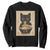 Vintage Kawaii Cat Ramen Graphic Sweatshirt Retro Japanese Anime Inspo TS02 Black Print Your Wear