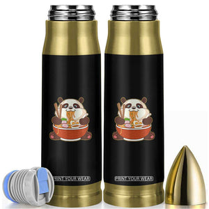 Kawaii Panda Eating Ramen Graphic Bullet Tumbler Otaku Japanese Noodle Cute Anime Lover TS02 Black Print Your Wear