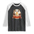 Kawaii Panda Eating Ramen Graphic Raglan Shirt Otaku Japanese Noodle Cute Anime Lover TS02 Black White Print Your Wear