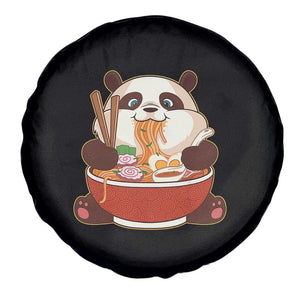 Kawaii Panda Eating Ramen Graphic Spare Tire Cover Otaku Japanese Noodle Cute Anime Lover TS02 Print Your Wear