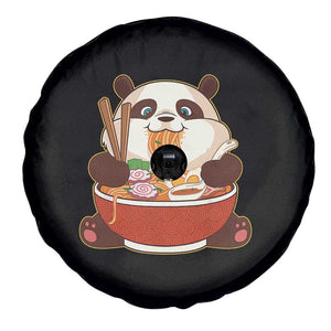 Kawaii Panda Eating Ramen Graphic Spare Tire Cover Otaku Japanese Noodle Cute Anime Lover TS02 Print Your Wear