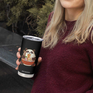 Kawaii Panda Eating Ramen Graphic Tumbler Cup Otaku Japanese Noodle Cute Anime Lover TS02 Print Your Wear