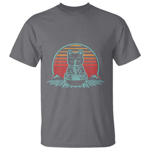 Retro Kawaii Cat Ramen T Shirt Anime Otaku Japanese Noodles Lover Aesthetic TS02 Charcoal Print Your Wear