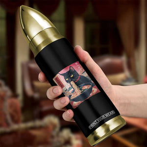 Sarcastic Black Cat Eating Ramen Bullet Tumbler Funny Japanese Kawaii Cats Anime Graphic TS02 Print Your Wear