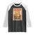 Funny Orange Cat Eating Ramen Raglan Shirt Japanese Vintage Graphic Kawaii Anime TS02 Black White Print Your Wear