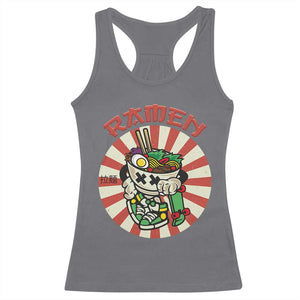 Kawaii Japan Ramen Racerback Tank Top Cute Skater Japanese Noodles Anime Skateboard Lover TS02 Charcoal Print Your Wear