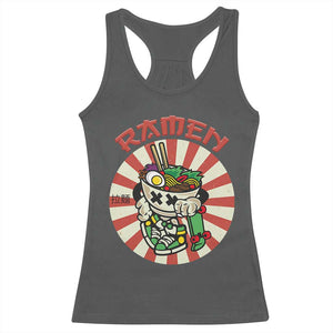 Kawaii Japan Ramen Racerback Tank Top Cute Skater Japanese Noodles Anime Skateboard Lover TS02 Dark Heather Print Your Wear