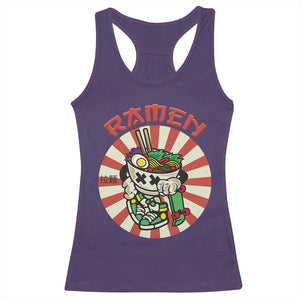 Kawaii Japan Ramen Racerback Tank Top Cute Skater Japanese Noodles Anime Skateboard Lover TS02 Purple Print Your Wear