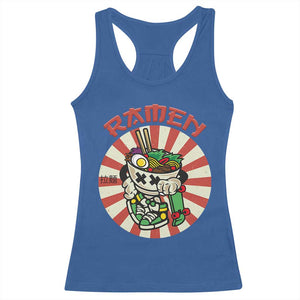 Kawaii Japan Ramen Racerback Tank Top Cute Skater Japanese Noodles Anime Skateboard Lover TS02 Royal Blue Print Your Wear