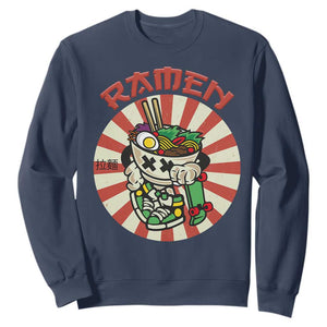 Kawaii Japan Ramen Sweatshirt Cute Skater Japanese Noodles Anime Skateboard Lover TS02 Navy Print Your Wear