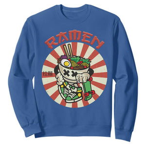 Kawaii Japan Ramen Sweatshirt Cute Skater Japanese Noodles Anime Skateboard Lover TS02 Royal Blue Print Your Wear