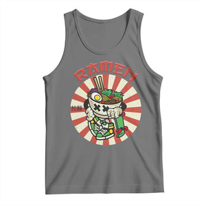 Kawaii Japan Ramen Tank Top Cute Skater Japanese Noodles Anime Skateboard Lover TS02 Black Heather Print Your Wear