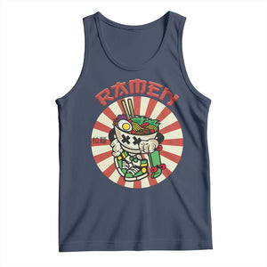 Kawaii Japan Ramen Tank Top Cute Skater Japanese Noodles Anime Skateboard Lover TS02 Navy Print Your Wear
