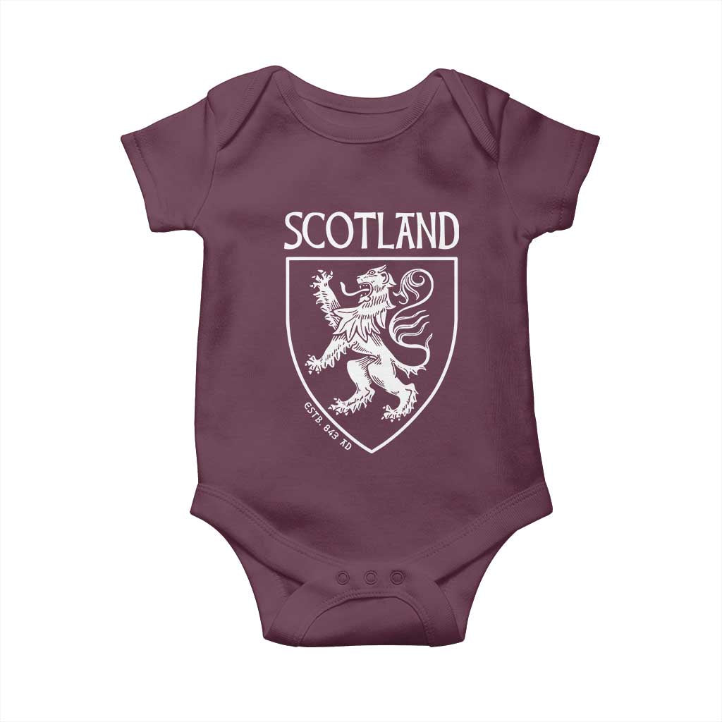 Scotland Lion Rampant Scottish Heritage Pride Graphic Baby Onesie