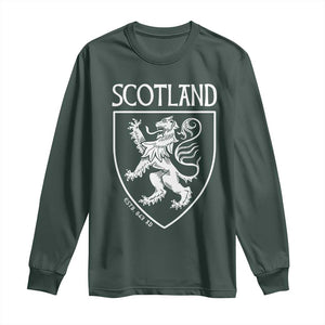 Scotland Lion Rampant Scottish Heritage Pride Graphic Long Sleeve Shirt