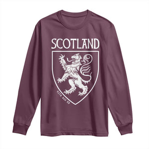 Scotland Lion Rampant Scottish Heritage Pride Graphic Long Sleeve Shirt