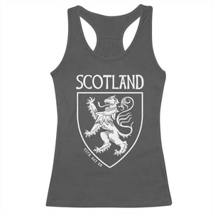 Scotland Lion Rampant Scottish Heritage Pride Graphic Racerback Tank Top