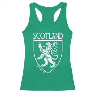 Scotland Lion Rampant Scottish Heritage Pride Graphic Racerback Tank Top