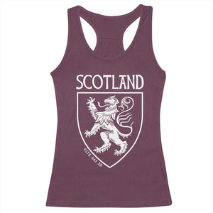 Scotland Lion Rampant Scottish Heritage Pride Graphic Racerback Tank Top